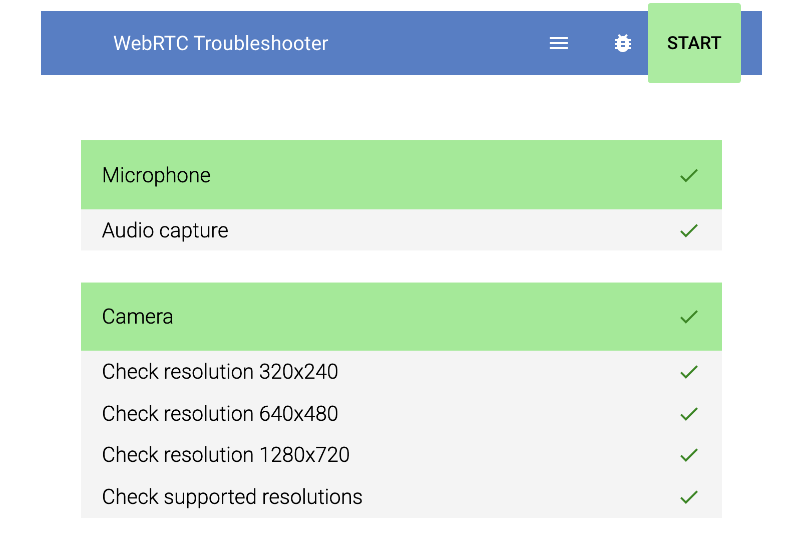 Camera/Microphone Test